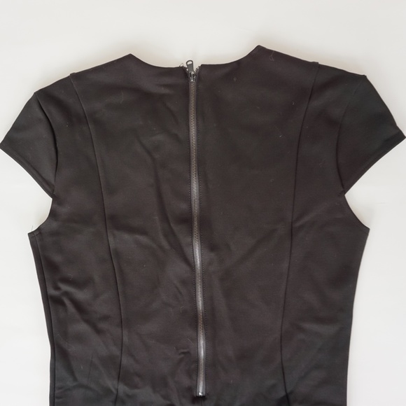 Cap Sleeve Sequined Black Dress - Picture 5 of 6